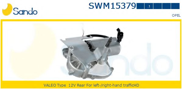 SANDO SWM153791 Двигатель стеклоочистителя для OPEL OMEGA