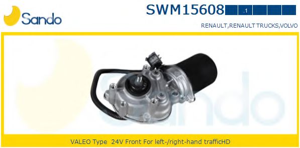 SANDO SWM156081 Двигатель стеклоочистителя для RENAULT TRUCKS