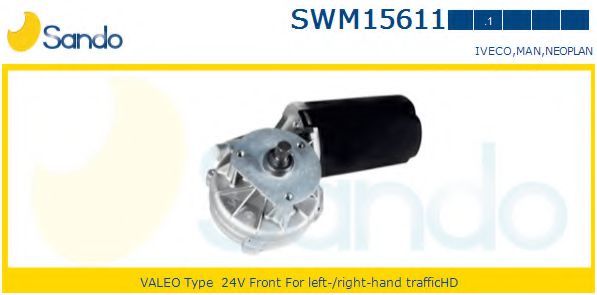 SANDO SWM156111 Двигатель стеклоочистителя для NEOPLAN