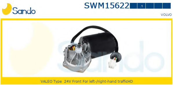 SANDO SWM156221 Двигатель стеклоочистителя для VOLVO