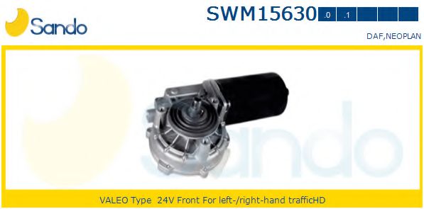 SANDO SWM156300 Двигатель стеклоочистителя для DAF