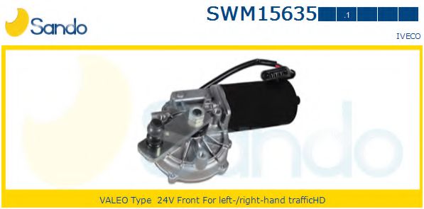SANDO SWM156351 Двигатель стеклоочистителя для IVECO EUROTRAKKER