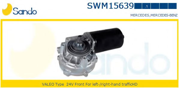 SANDO SWM156391 Двигатель стеклоочистителя SANDO для MERCEDES-BENZ