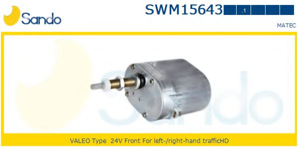 SANDO SWM156431 Двигатель стеклоочистителя 