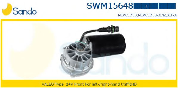 SANDO SWM156481 Двигатель стеклоочистителя SANDO для MERCEDES-BENZ