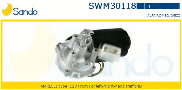 SANDO SWM301181 Двигатель стеклоочистителя для IVECO