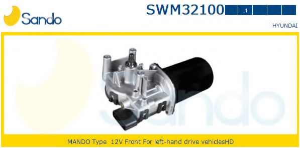 SANDO SWM321001 Двигатель стеклоочистителя для HYUNDAI