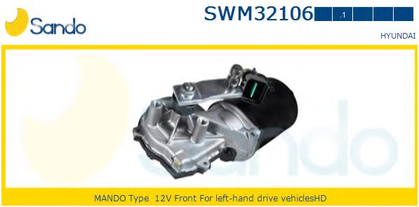 SANDO SWM321061 Двигатель стеклоочистителя SANDO для HYUNDAI