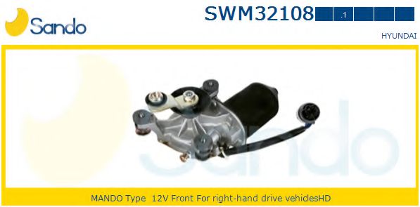 SANDO SWM321081 Двигатель стеклоочистителя SANDO для HYUNDAI