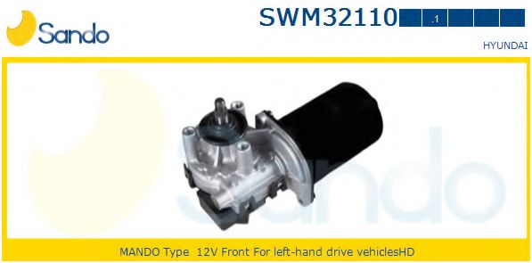 SANDO SWM321101 Двигатель стеклоочистителя SANDO для HYUNDAI