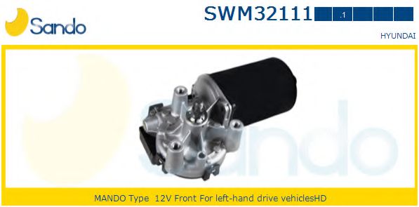 SANDO SWM321111 Двигатель стеклоочистителя SANDO для HYUNDAI