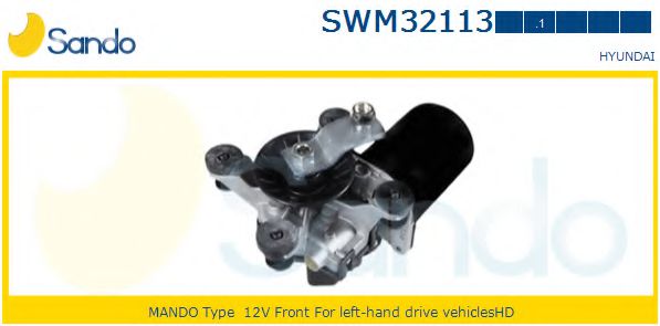 SANDO SWM321131 Двигатель стеклоочистителя SANDO для HYUNDAI