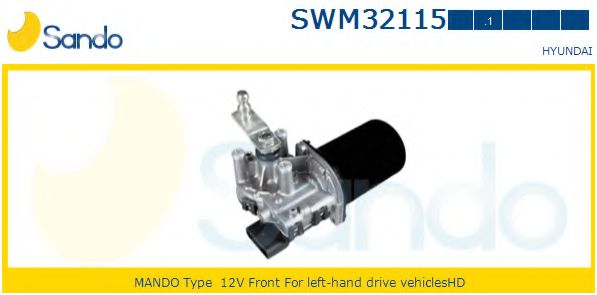 SANDO SWM321151 Двигатель стеклоочистителя SANDO для HYUNDAI