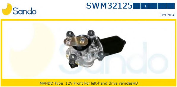 SANDO SWM321251 Двигатель стеклоочистителя для HYUNDAI ACCENT