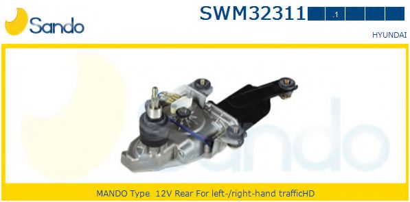 SANDO SWM323111 Двигатель стеклоочистителя SANDO для HYUNDAI