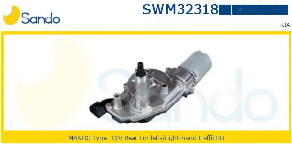SANDO SWM323181 Двигатель стеклоочистителя для KIA
