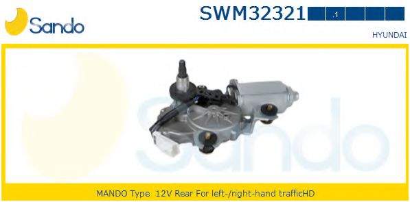 SANDO SWM323211 Двигатель стеклоочистителя для HYUNDAI ACCENT