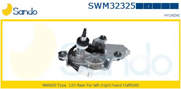 SANDO SWM323251 Двигатель стеклоочистителя SANDO для HYUNDAI TIBURON