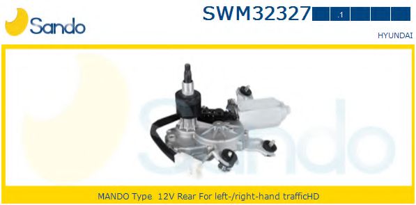 SANDO SWM323271 Двигатель стеклоочистителя для HYUNDAI TRAJET