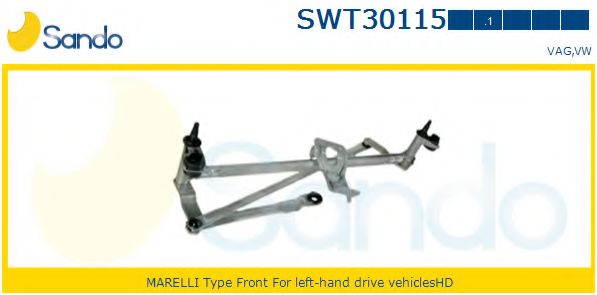 SANDO SWT301151 Система тяг и рычагов привода стеклоочистителя SANDO SWT301151 Система тяг и рычагов привода стеклоочистителя
