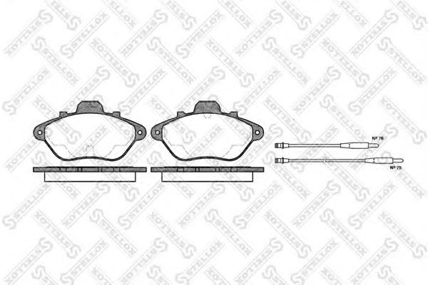 STELLOX 321004BSX Тормозные колодки для PEUGEOT 605