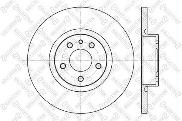 STELLOX 60201017SX Тормозные диски для ALFA ROMEO 156