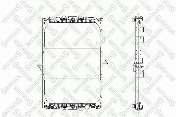 STELLOX 8103317SX Радиатор охлаждения двигателя STELLOX для DAF