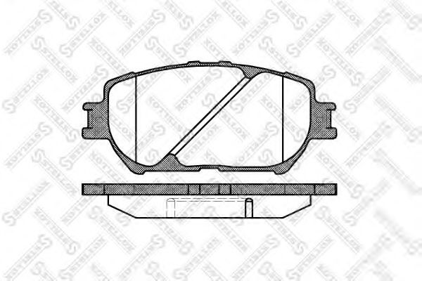 STELLOX 895000SX Тормозные колодки для TOYOTA