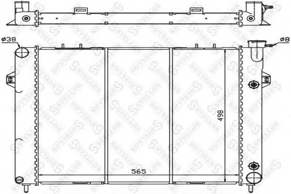 10-25614-SX STELLOX Радиатор, охлаждение двигателя 10-25614-SX STELLOX Радиатор, охлаждение двигателя