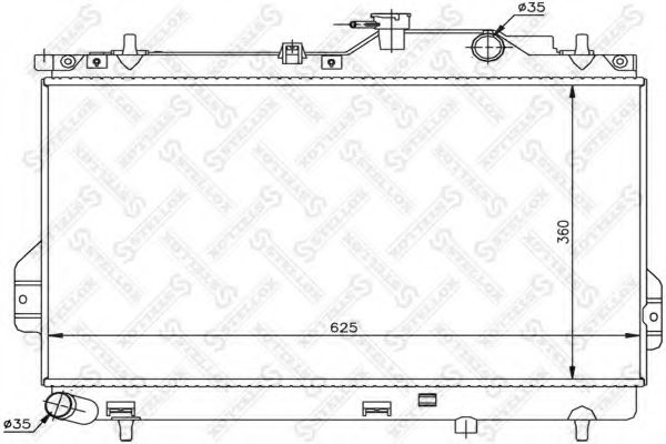 STELLOX 1026599SX Радиатор охлаждения двигателя для HYUNDAI MATRIX (FC) 1.5 CRDi STELLOX 1026599SX Радиатор охлаждения двигателя для HYUNDAI MATRIX (FC) 1.5 CRDi