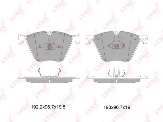 LYNXauto BD1432 Тормозные колодки LYNXAUTO для BMW