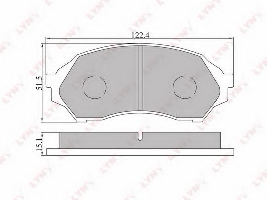 LYNXauto BD5103 Тормозные колодки LYNXAUTO для MAZDA