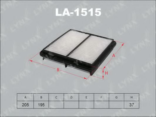 LYNXauto LA1515 Воздушный фильтр для ZAZ