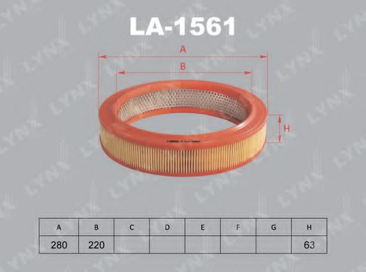 LYNXauto LA1561 Воздушный фильтр для SKODA