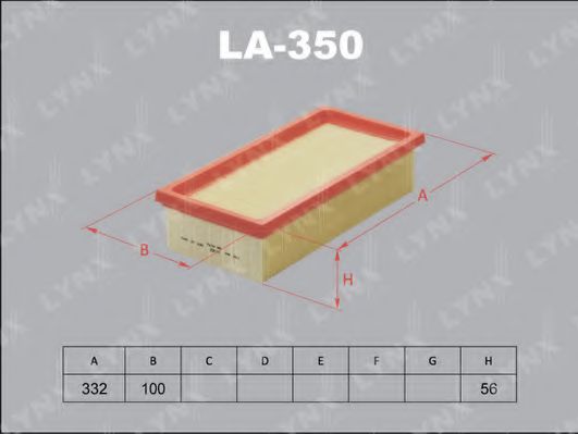 LYNXauto LA350 Воздушный фильтр для SMART