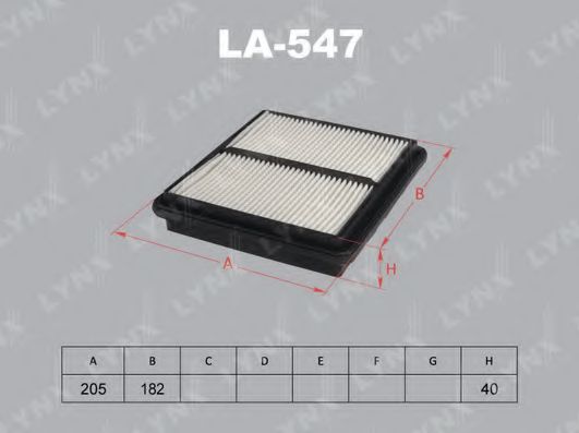 LYNXauto LA547 Воздушный фильтр для HONDA CIVIC