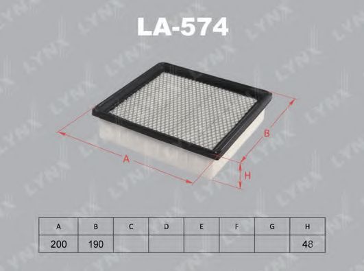 LYNXauto LA574 Воздушный фильтр для HONDA CAPA