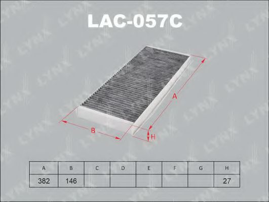 LYNXauto LAC057C Фильтр салона для AUDI COUPE