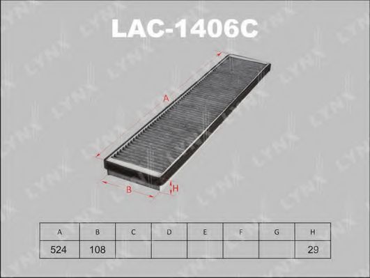 LYNXauto LAC1406C Фильтр салона для JAGUAR