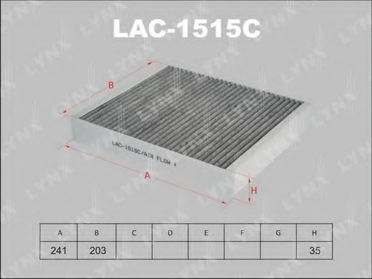 LYNXauto LAC1515C Фильтр салона LYNXAUTO для CADILLAC