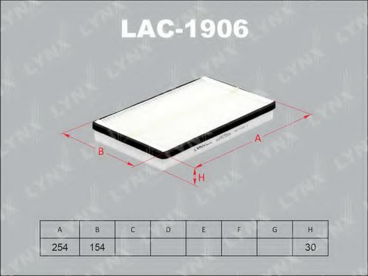 LYNXauto LAC1906 Фильтр салона для LADA