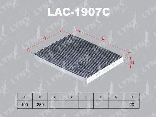 LYNXauto LAC1907C Фильтр салона для HYUNDAI TUCSON