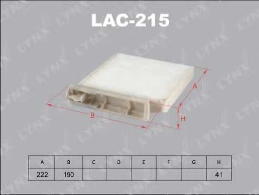 LYNXauto LAC215 Фильтр салона для DACIA