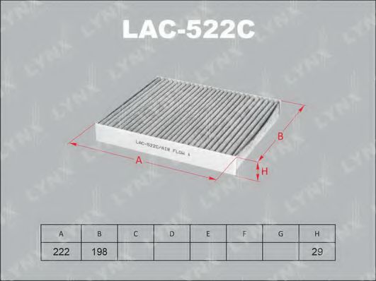 LYNXauto LAC522C Фильтр салона для ROVER
