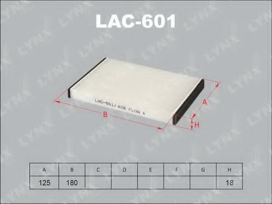 LYNXauto LAC601 Фильтр салона для DAIHATSU COPEN