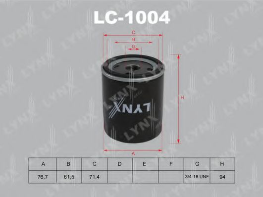 LYNXauto LC1004 Масляный фильтр LYNXAUTO для SEAT