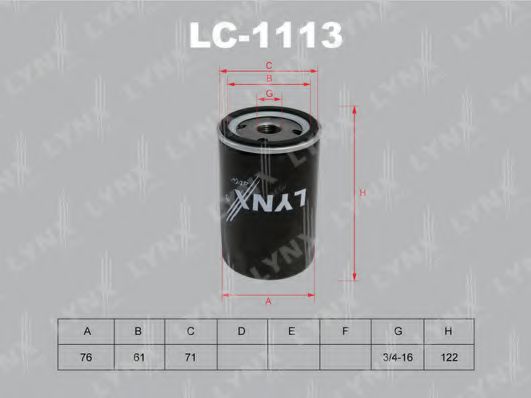 LYNXauto LC1113 Масляный фильтр для FORD USA TAURUS