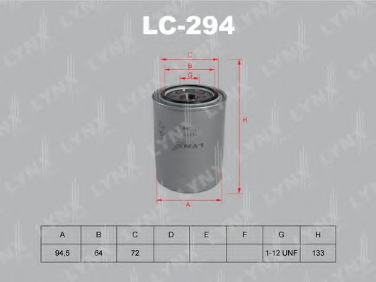 LYNXauto LC294 Масляный фильтр для NISSAN SUNNY