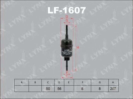 LYNXauto LF1607 Топливный фильтр для MAZDA