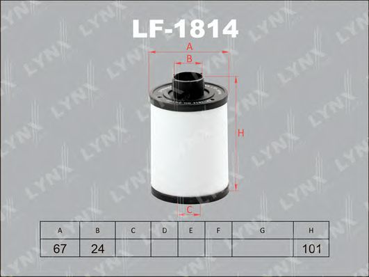 LYNXauto LF1814 Топливный фильтр LYNXAUTO 